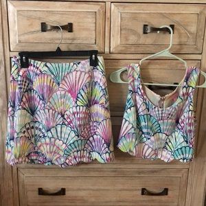 Lily Pulitzer Shello skirt and top